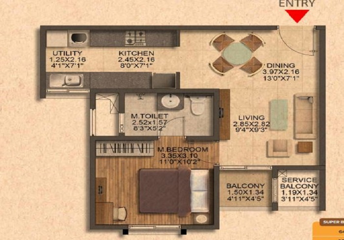 Voora Aswin 4 BHK floor plan
